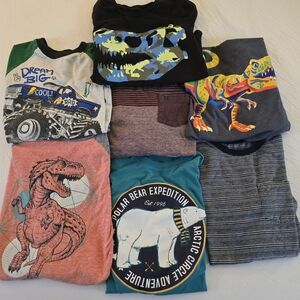 Dinosaur Adventure Kids Tee - Black and Blue